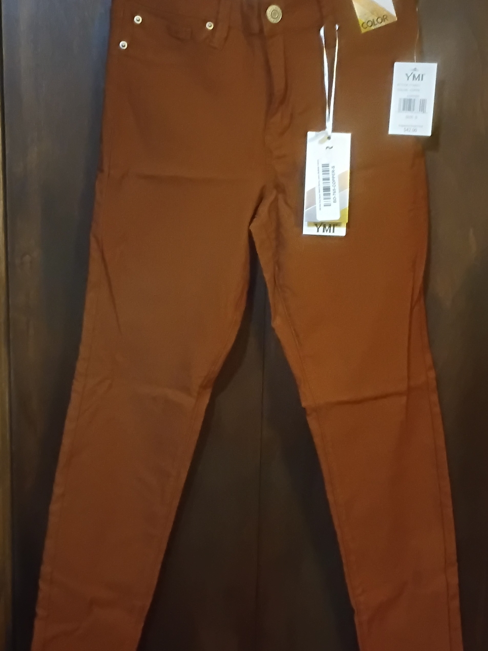 YMI Mild Rise Hyper Stretch Women's Copper Skinny Pants